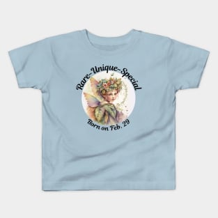 Leap Year is Rare, Unique and Special Kids T-Shirt